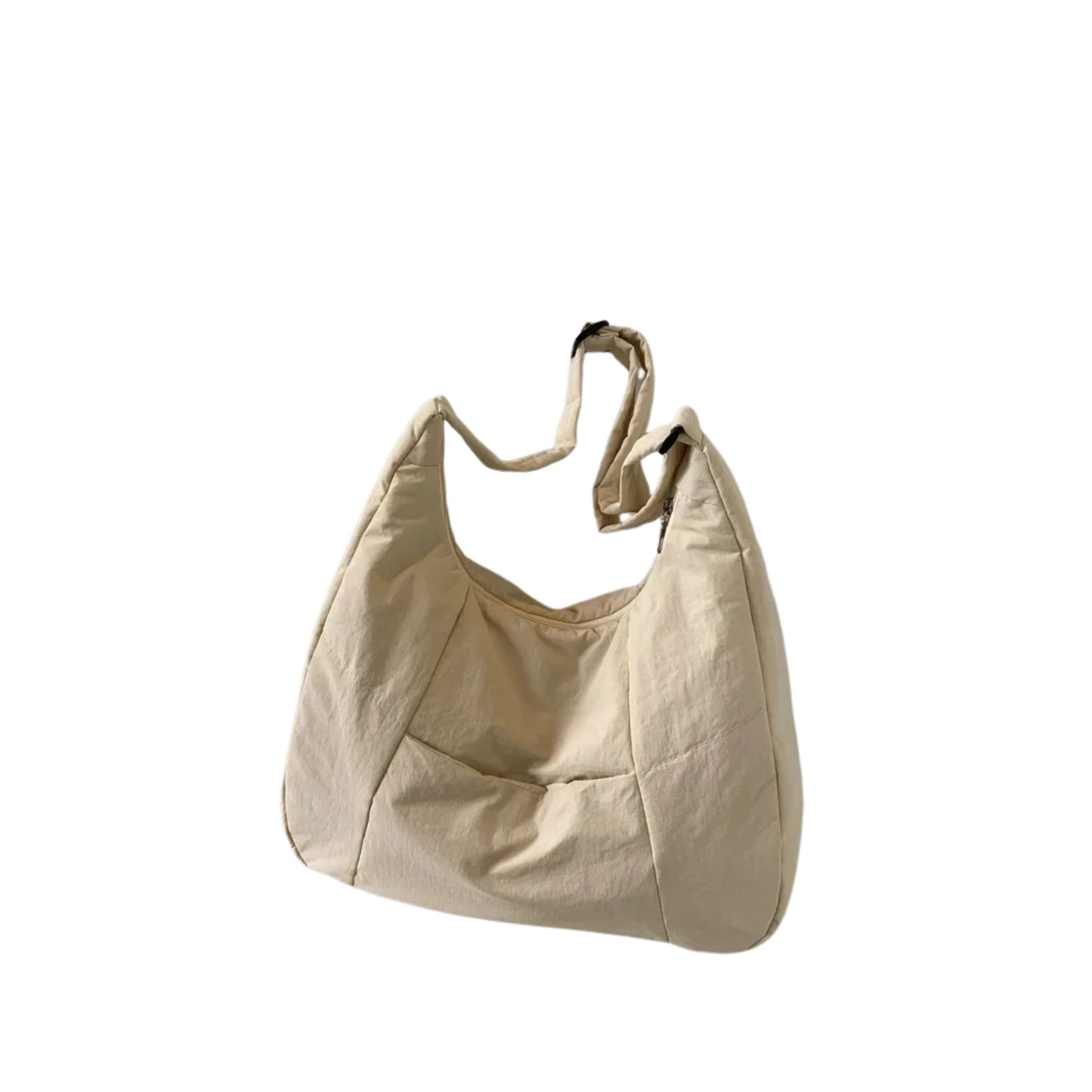 Puffy Slouch Schultertasche mit Reißverschluss