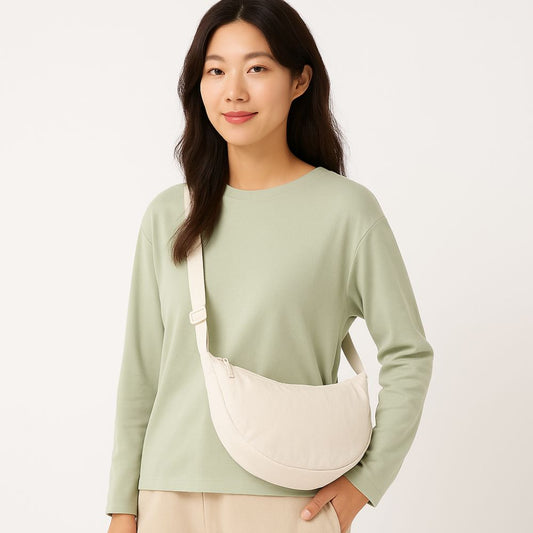 Halbmond Umhängetasche – Kompakt und Stylisch