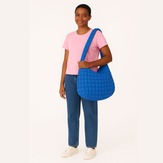 Cloudy – Gepolsterte Pufftasche mit Bubble-Look