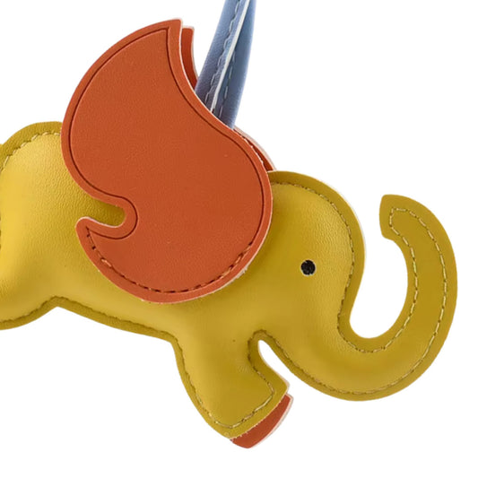 Elefanten-Charm mit Flügeln aus Kunstleder