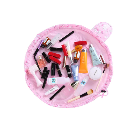 Aufziehbare Kosmetiktasche – faltbar, rund & perfekt für unterwegs