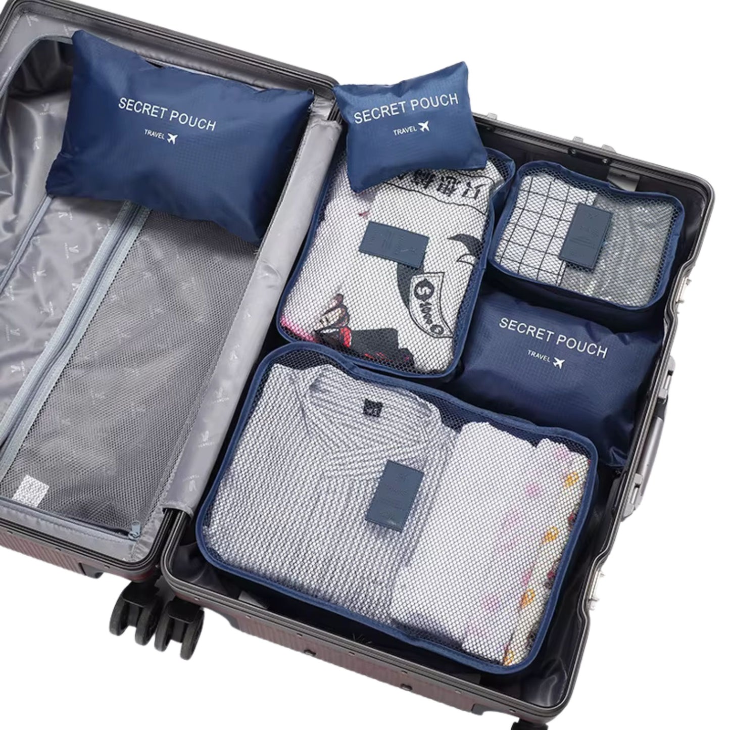 Reise Packwürfel Set – 6-teilig & wasserdicht