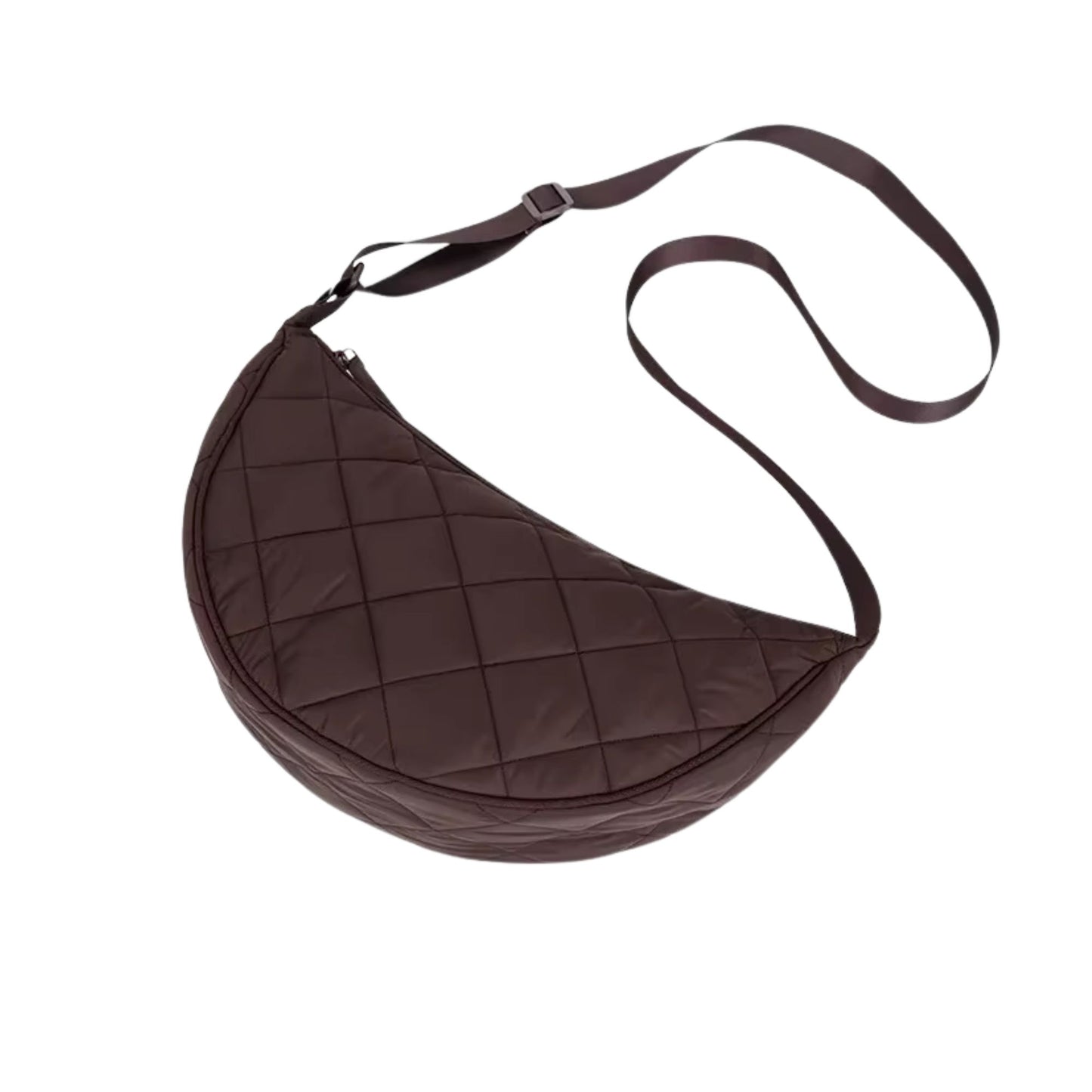 Stepp Halbmondtasche mit Steppung Umhängetasche