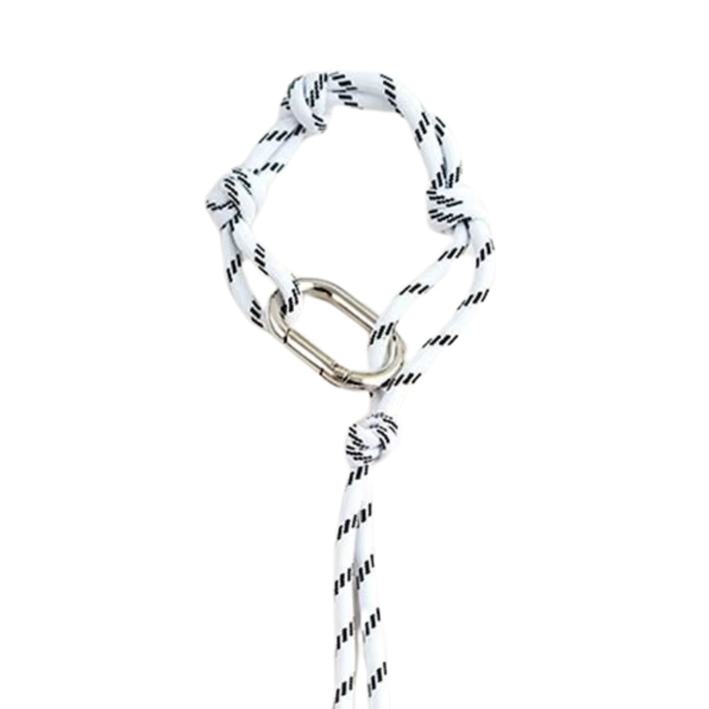 Seil-Schlüsselanhänger mit Knoten & Karabiner