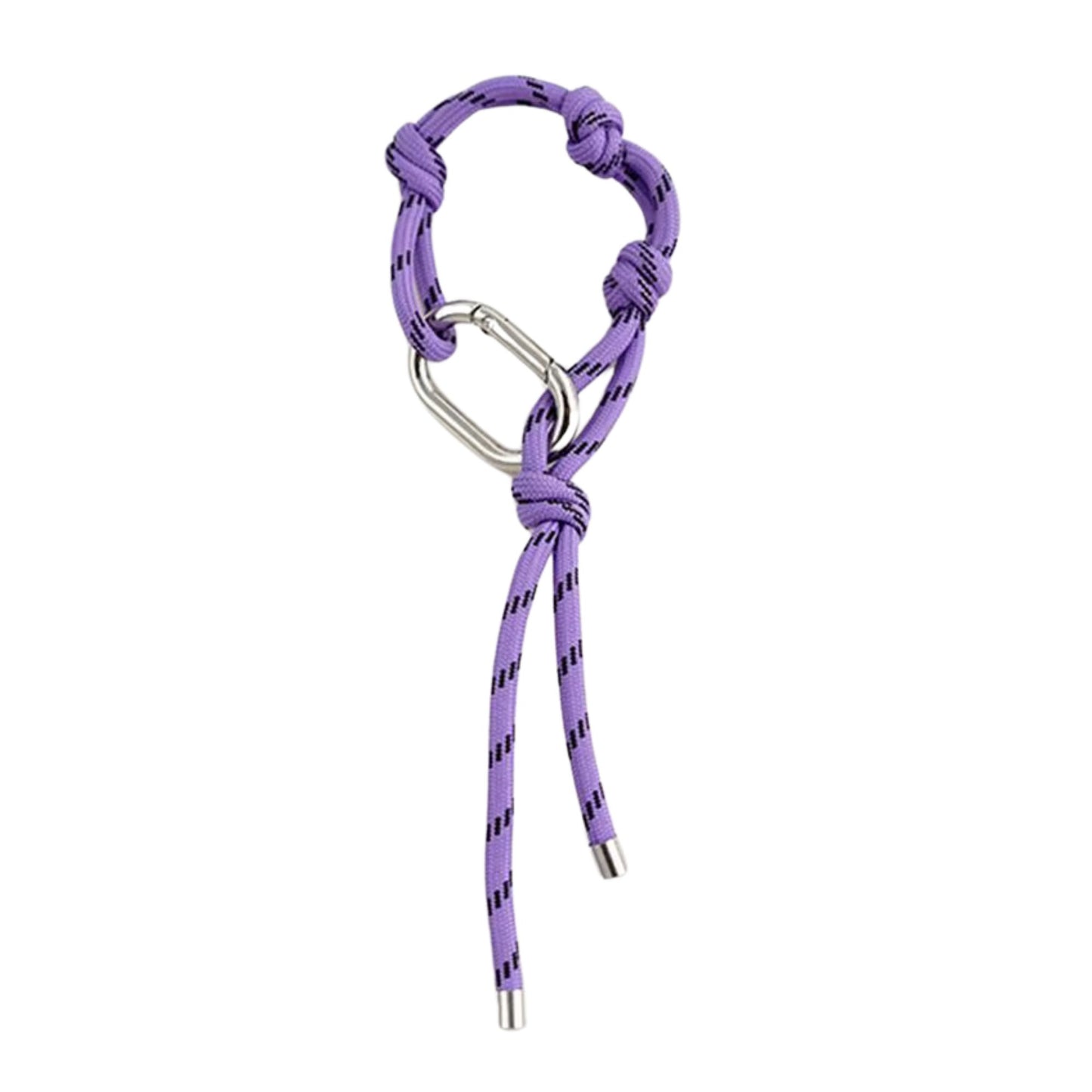Seil-Schlüsselanhänger mit Knoten & Karabiner