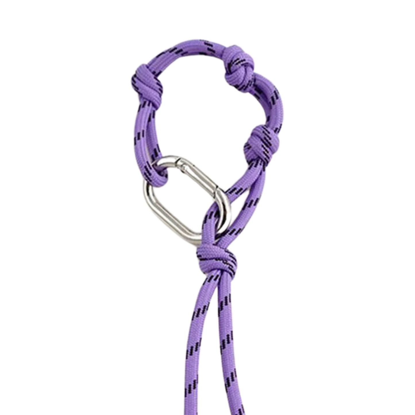 Seil-Schlüsselanhänger mit Knoten & Karabiner
