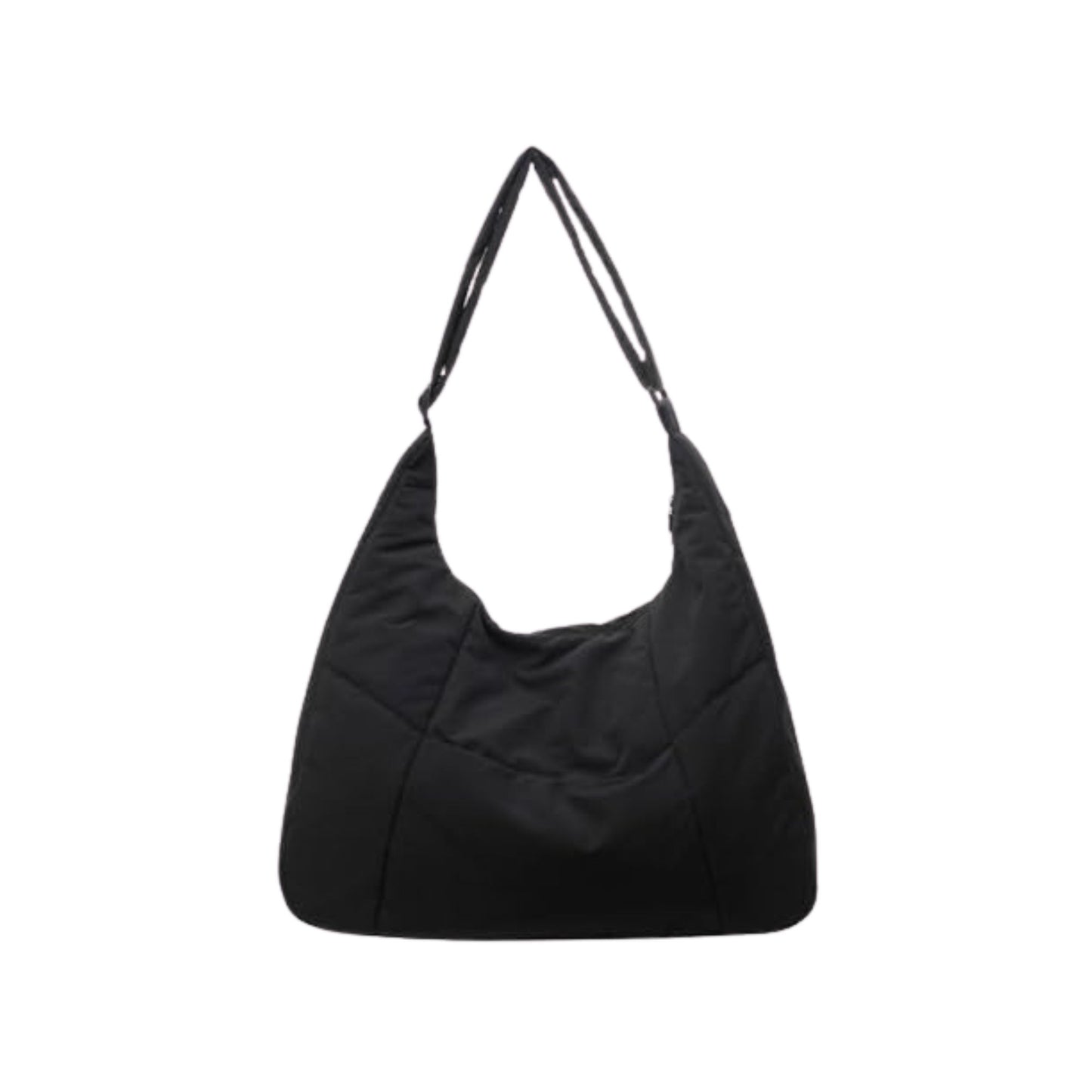 Puffy Slouch Schultertasche mit Reißverschluss