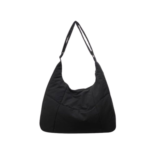 Puffy Slouch Schultertasche mit Reißverschluss