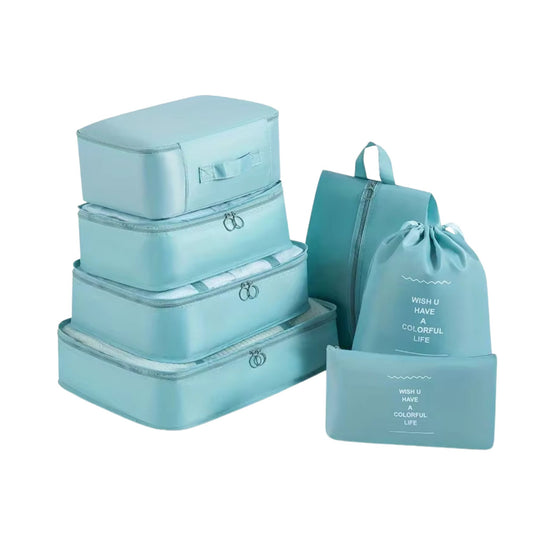 Reise Packwürfel Set – 7-teilig, wasserdicht & platzsparend