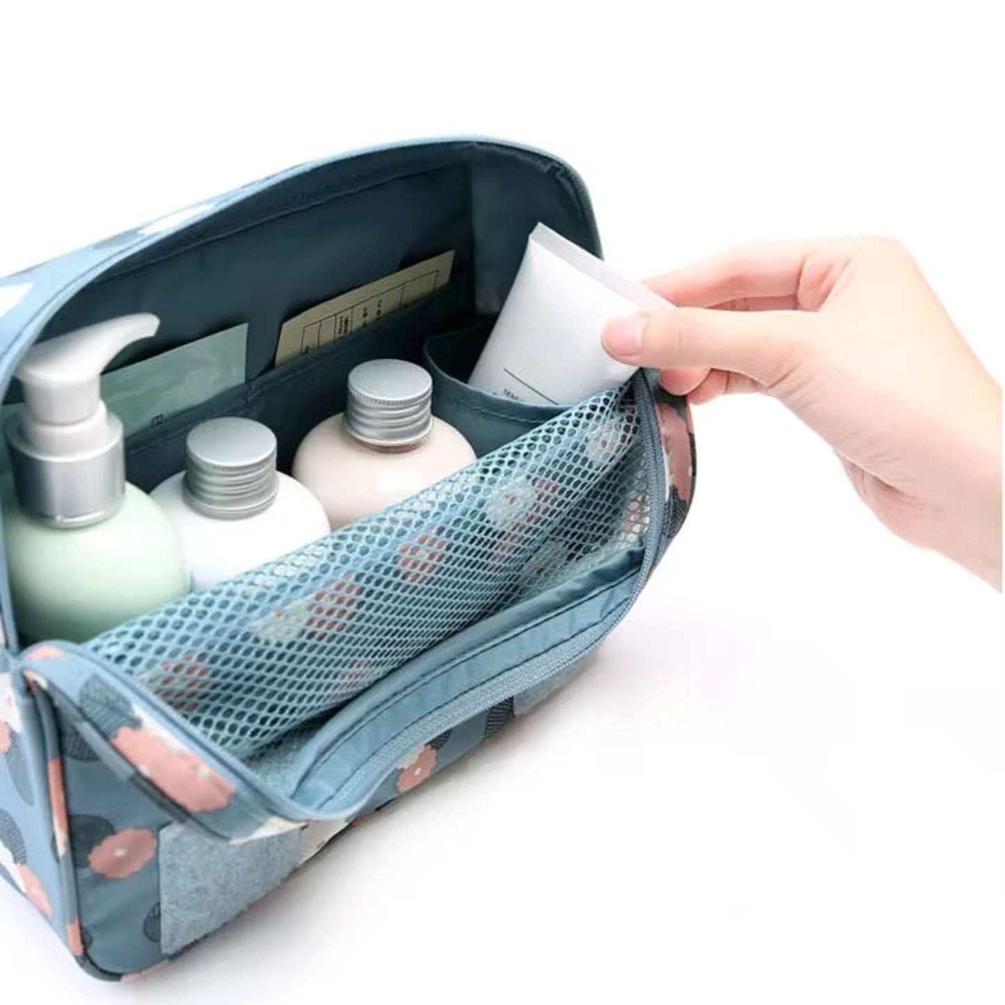 Reise-Kosmetiktasche zum Aufhängen – faltbar, wasserdicht & geräumig