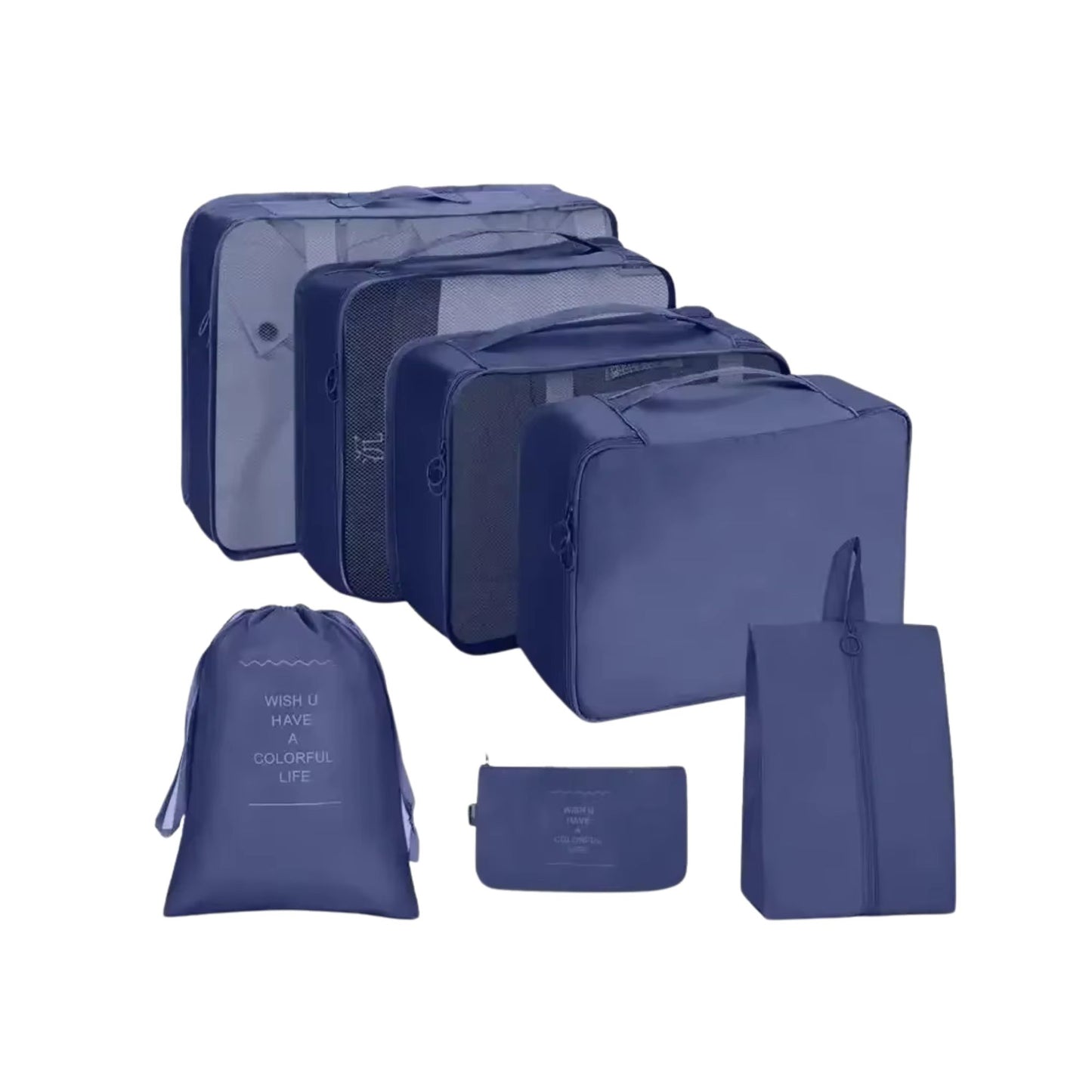 Reise Packwürfel Set – 7-teilig, wasserdicht & platzsparend