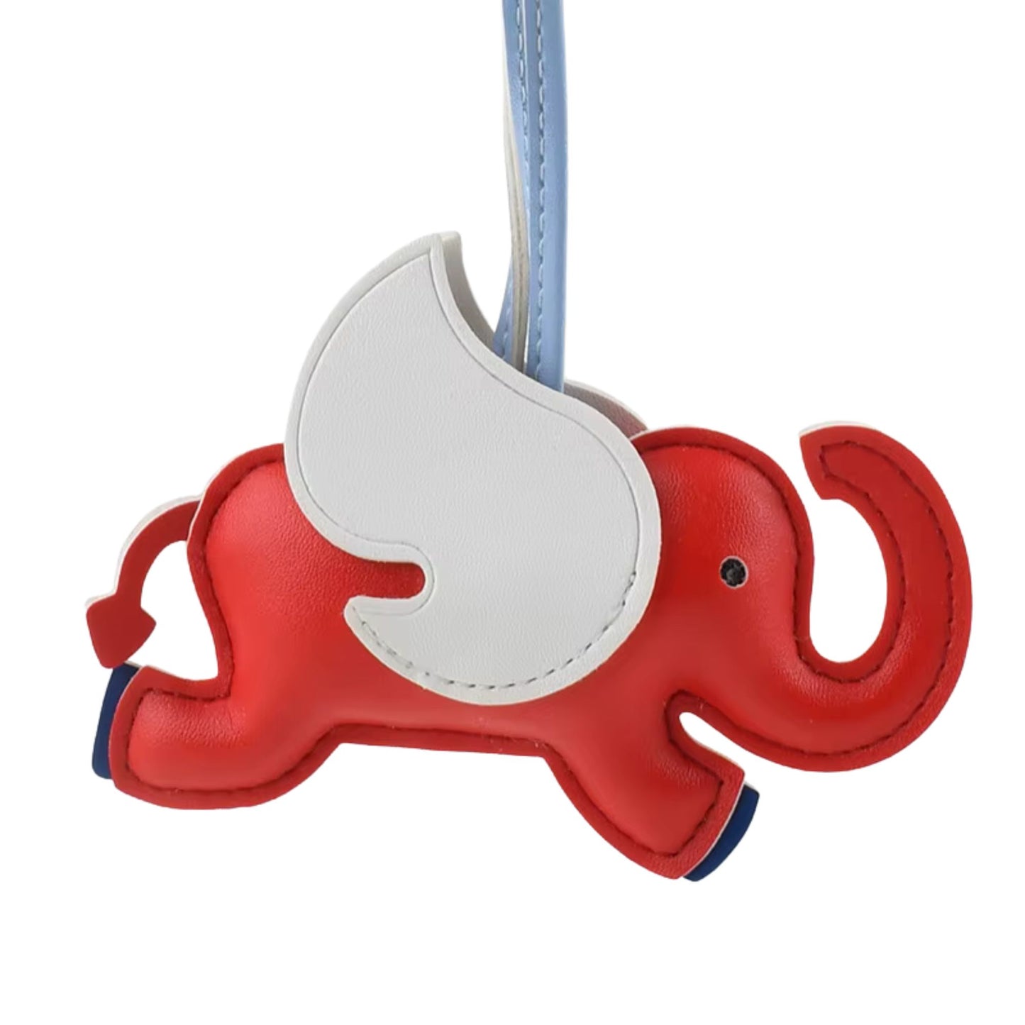Elefanten-Charm mit Flügeln aus Kunstleder