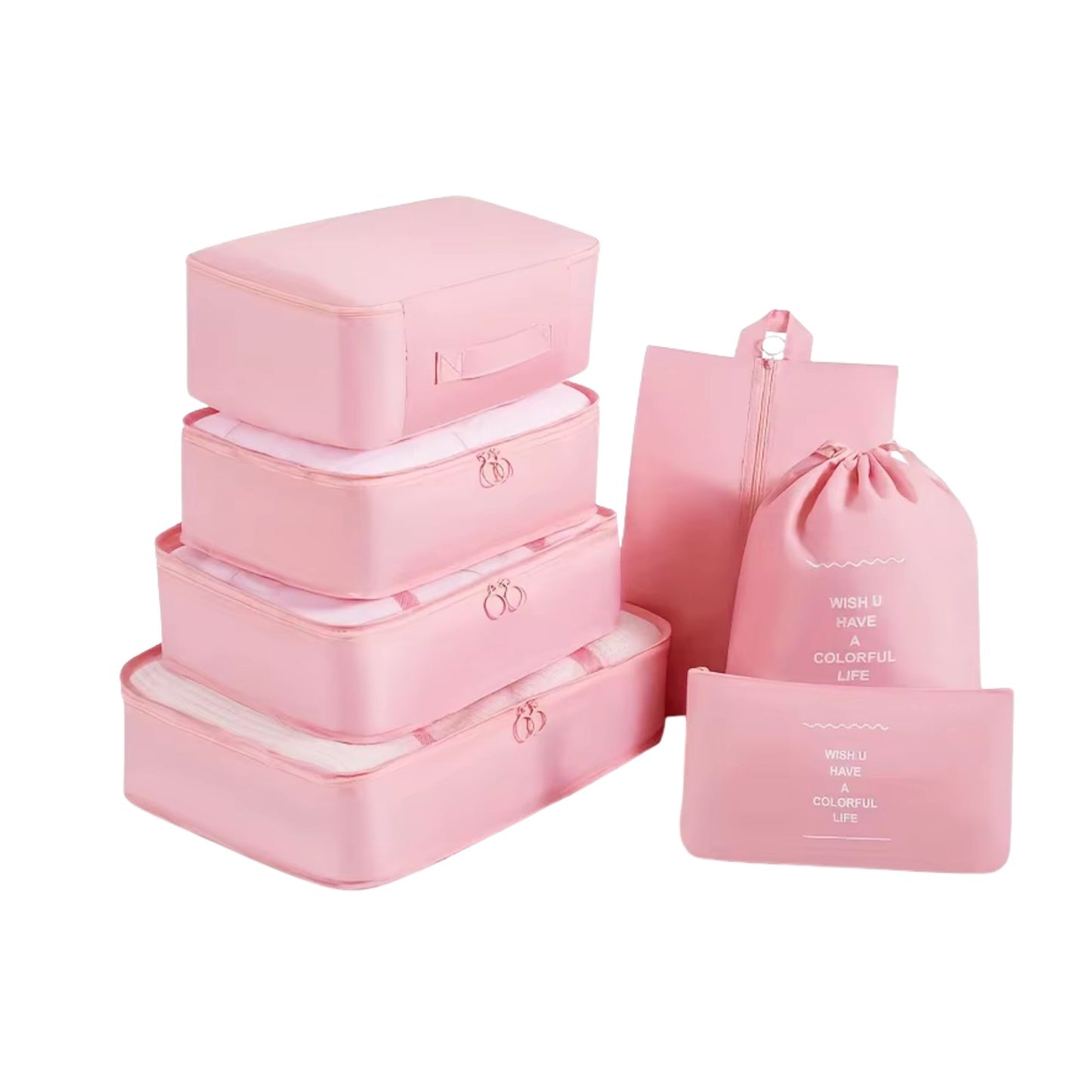 Reise Packwürfel Set – 7-teilig, wasserdicht & platzsparend