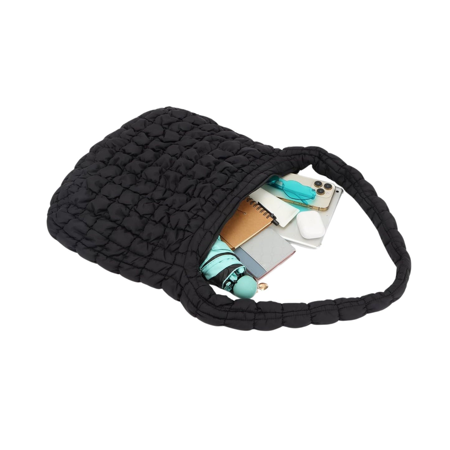 Cloudy – Gepolsterte Pufftasche mit Bubble-Look