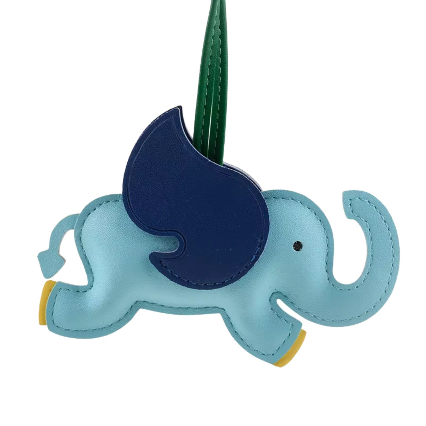 Elefanten-Charm mit Flügeln aus Kunstleder