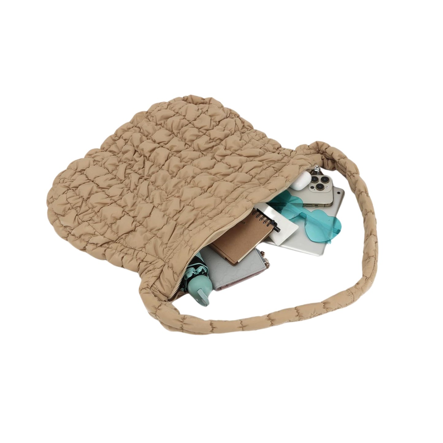 Cloudy – Gepolsterte Pufftasche mit Bubble-Look