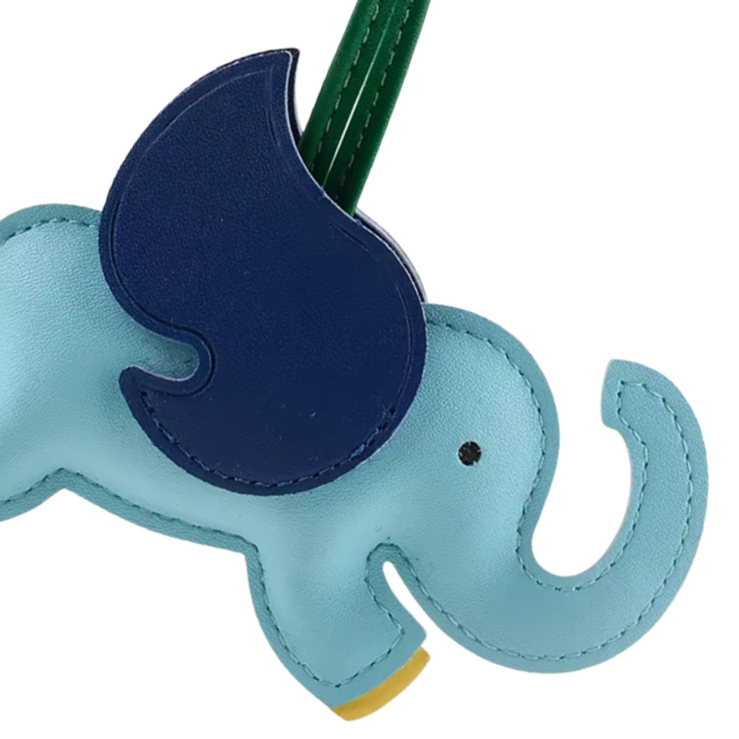 Elefanten-Charm mit Flügeln aus Kunstleder