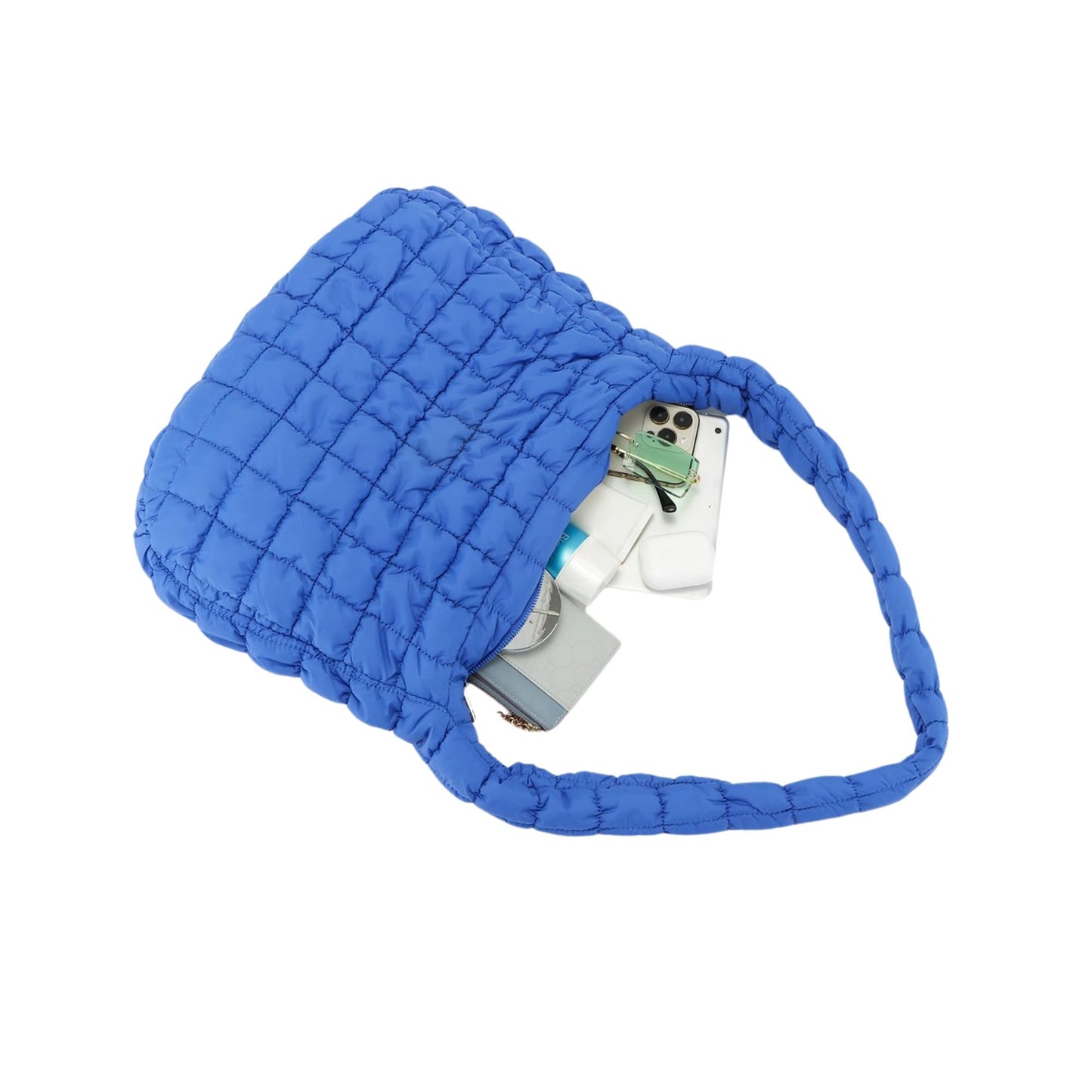 Cloudy – Gepolsterte Pufftasche mit Bubble-Look