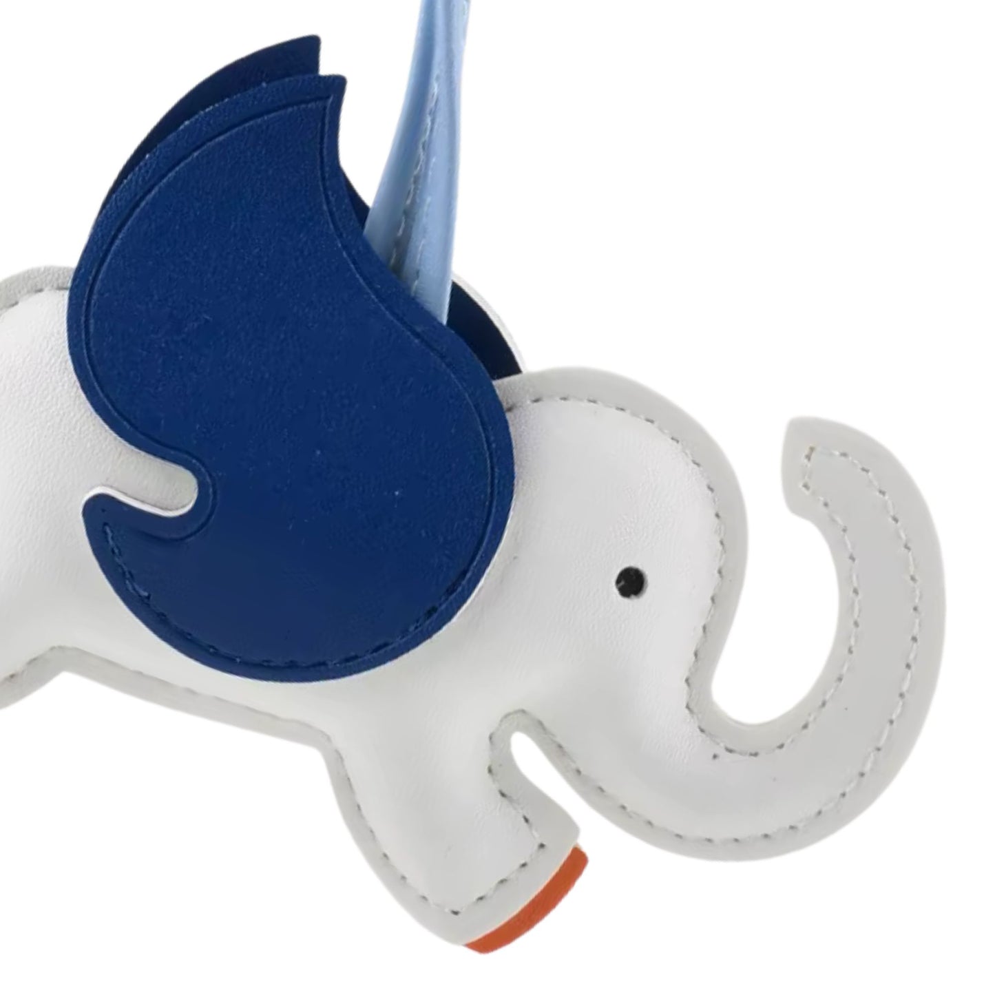 Elefanten-Charm mit Flügeln aus Kunstleder