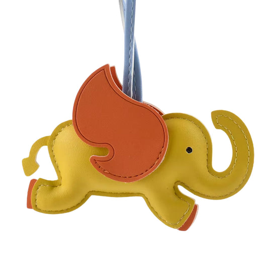 Elefanten-Charm mit Flügeln aus Kunstleder