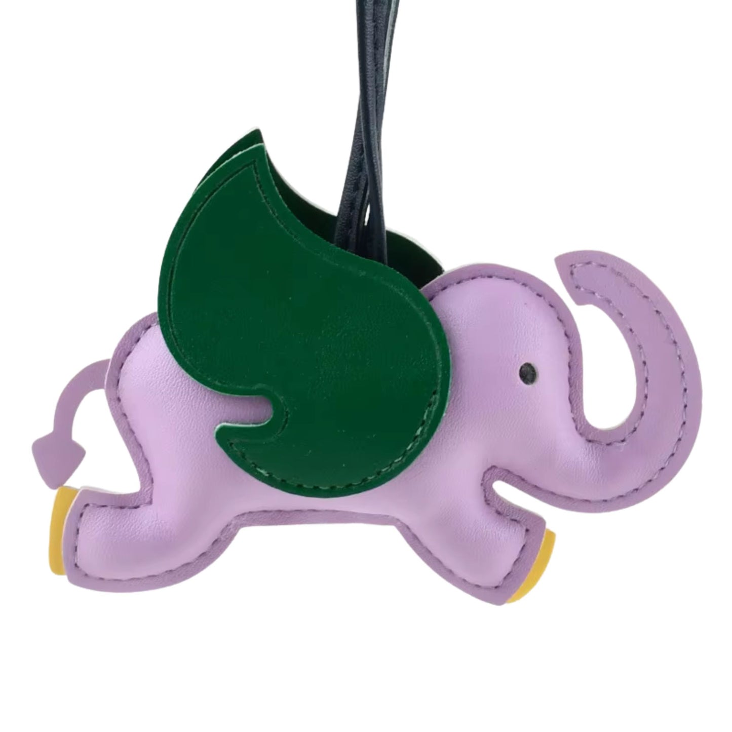 Elefanten-Charm mit Flügeln aus Kunstleder