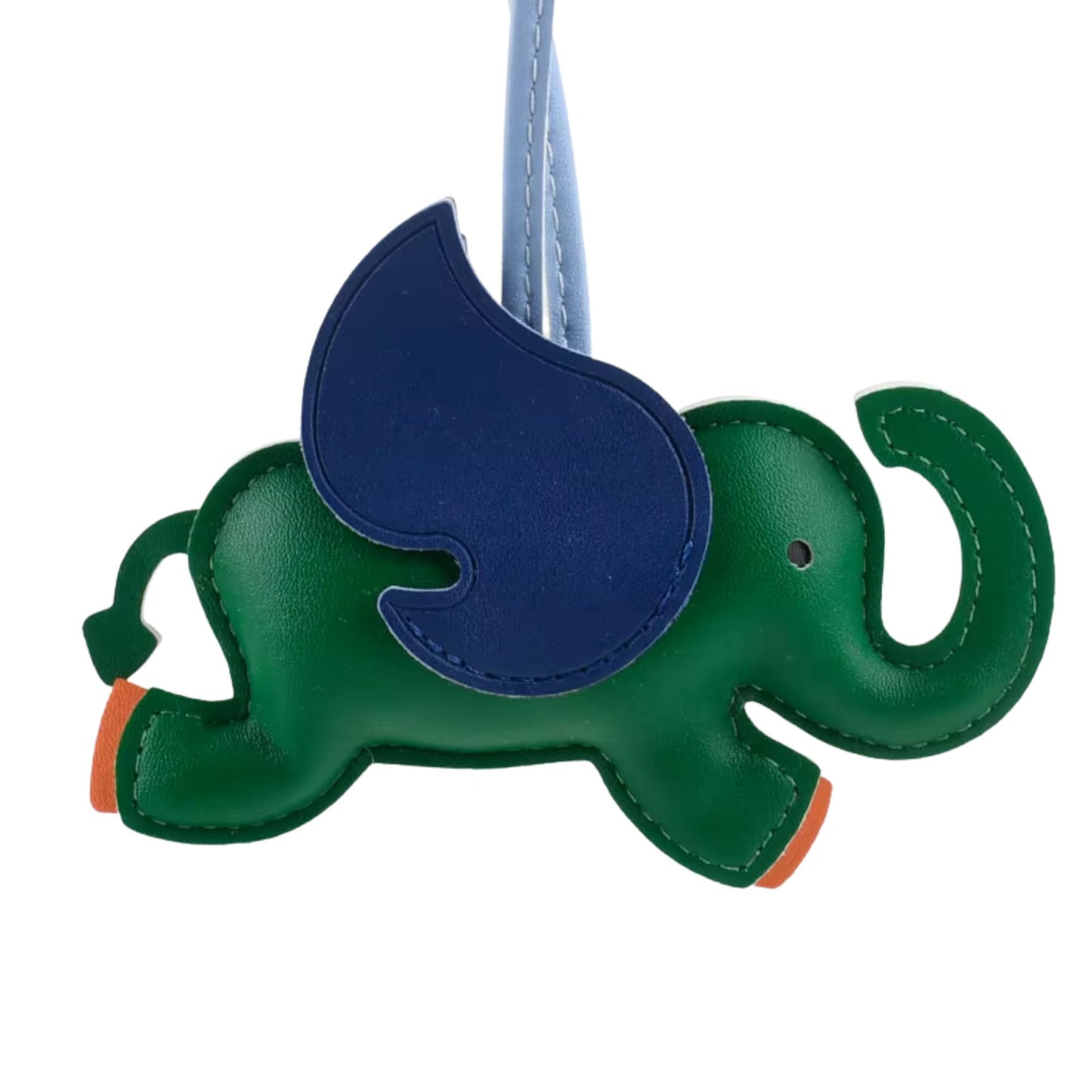 Elefanten-Charm mit Flügeln aus Kunstleder