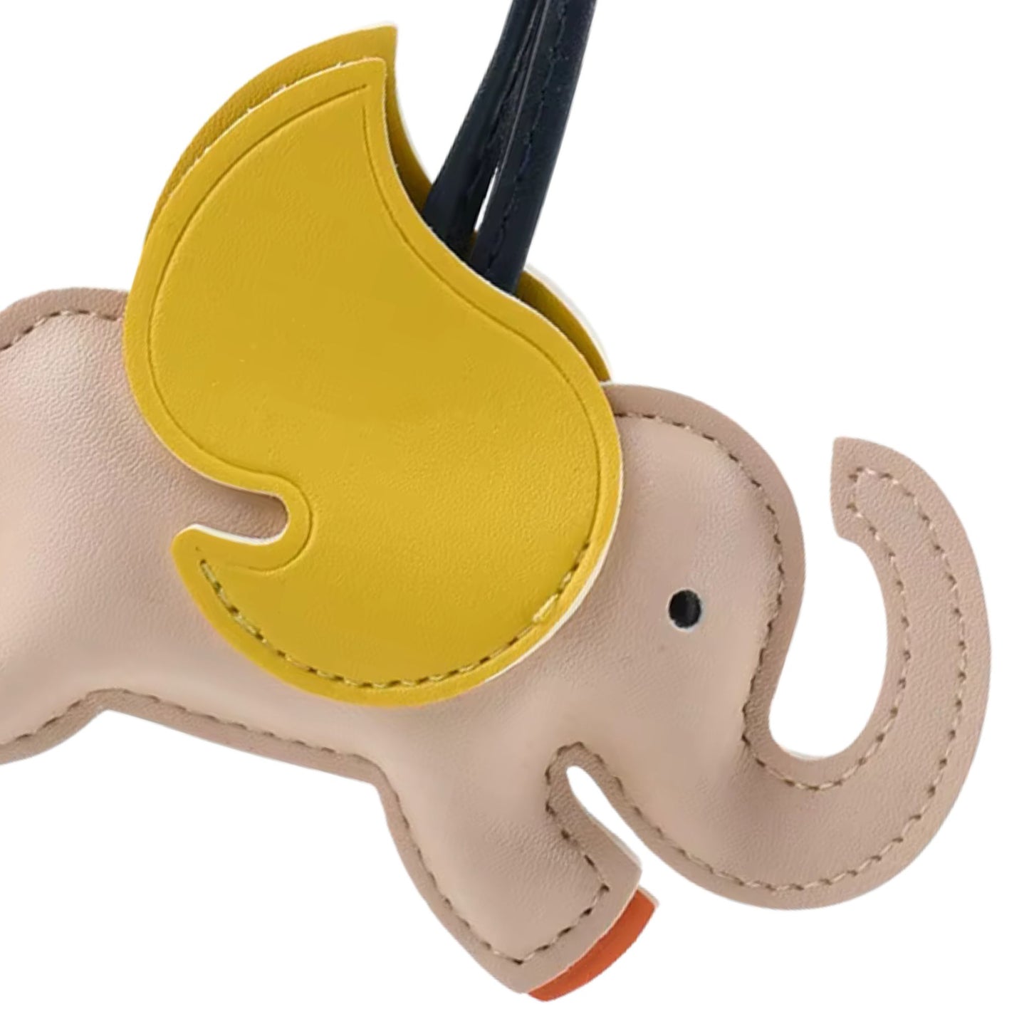 Elefanten-Charm mit Flügeln aus Kunstleder