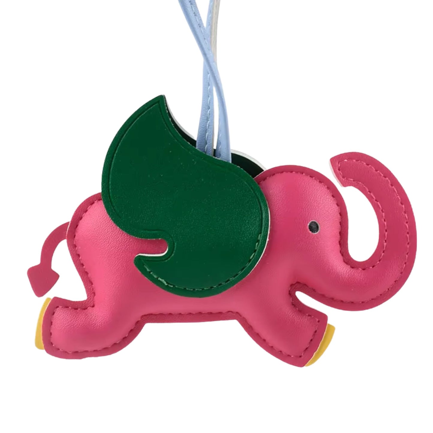 Elefanten-Charm mit Flügeln aus Kunstleder