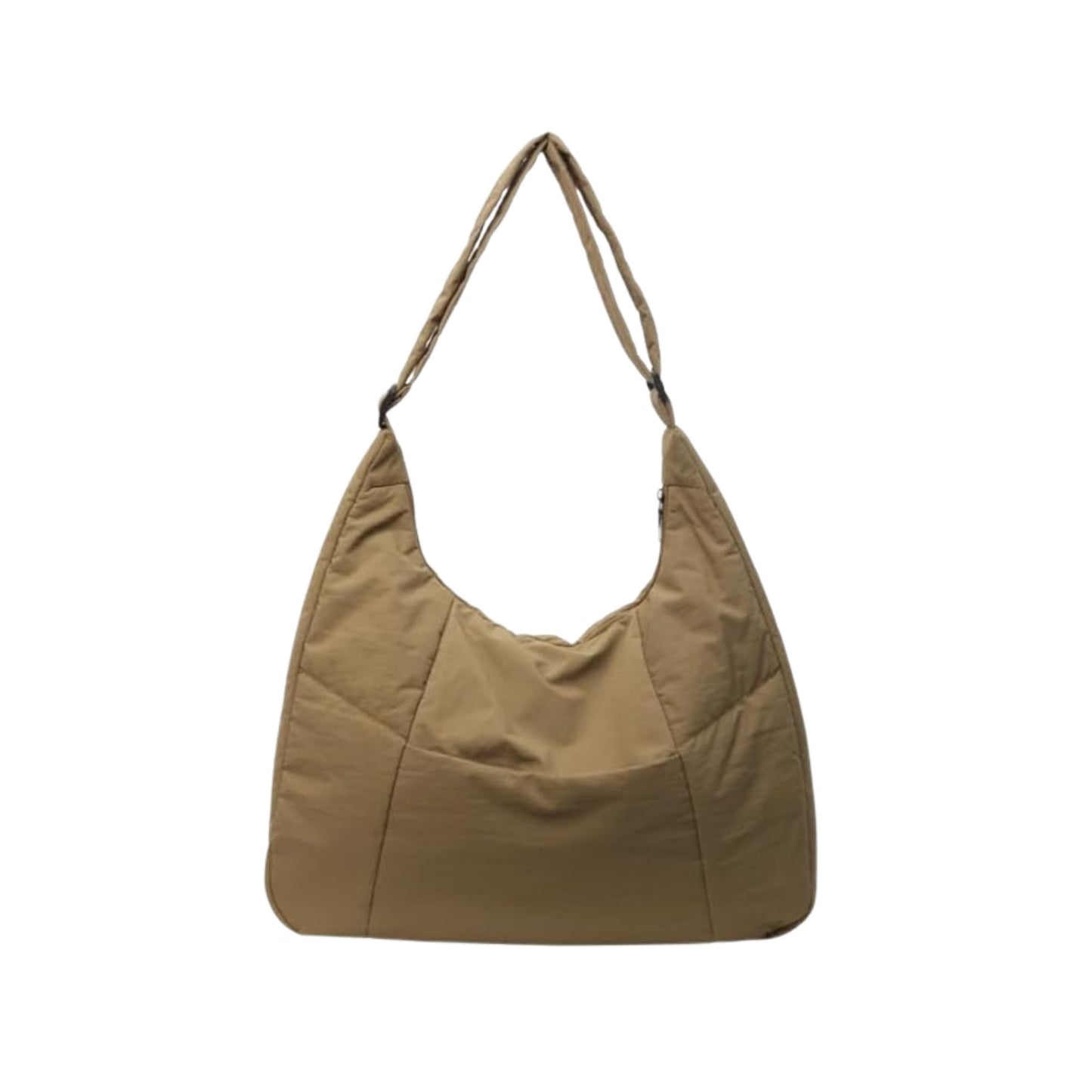 Puffy Slouch Schultertasche mit Reißverschluss