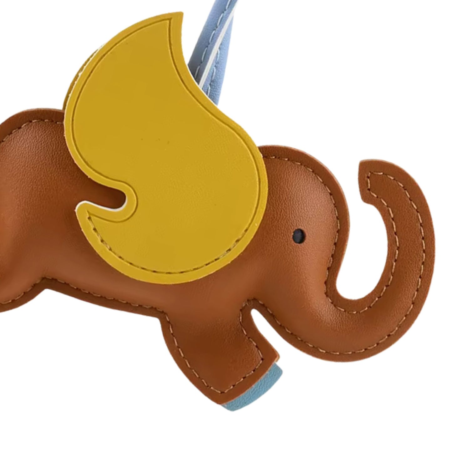 Elefanten-Charm mit Flügeln aus Kunstleder