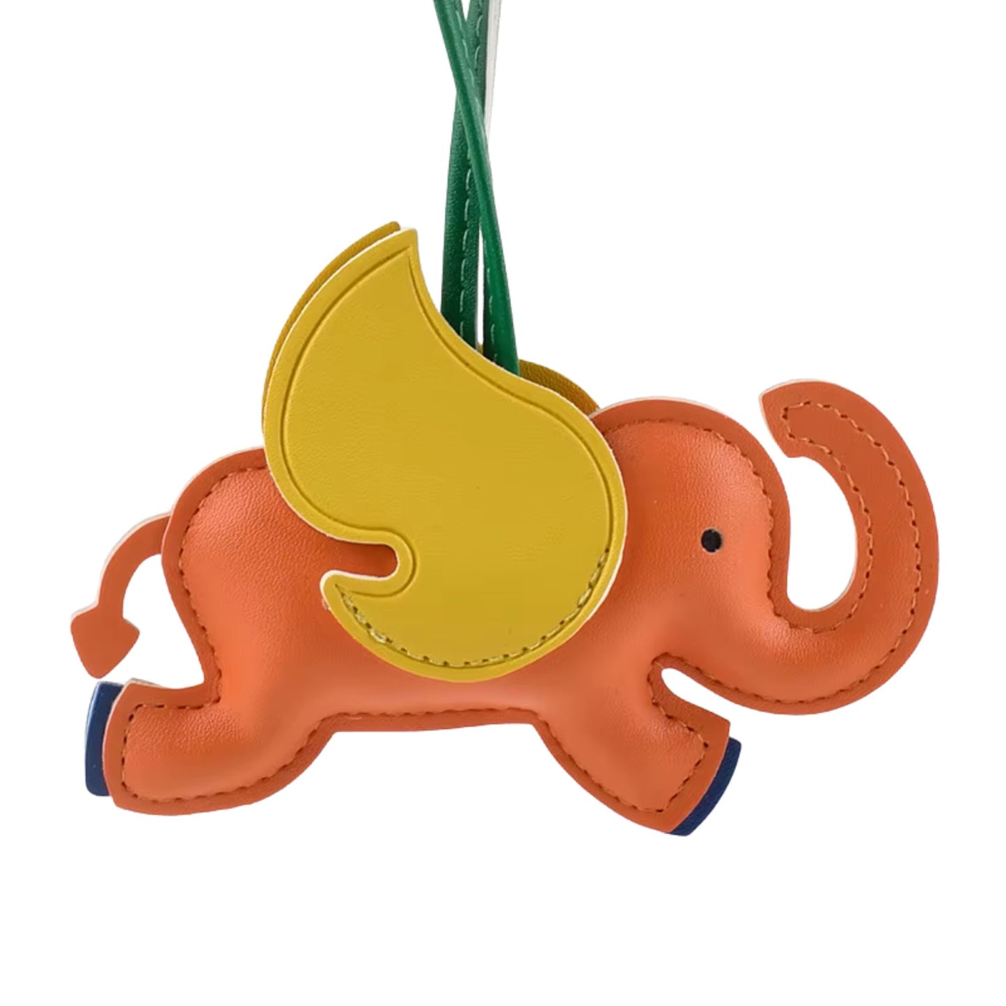 Elefanten-Charm mit Flügeln aus Kunstleder