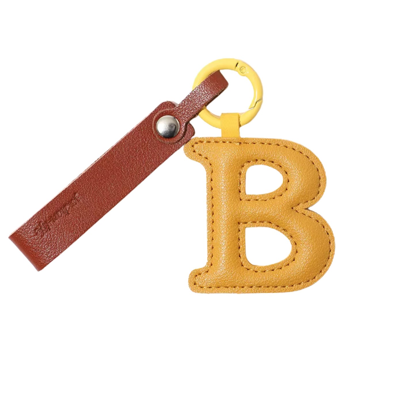 Buchstaben-Schlüsselanhänger aus Kunstleder