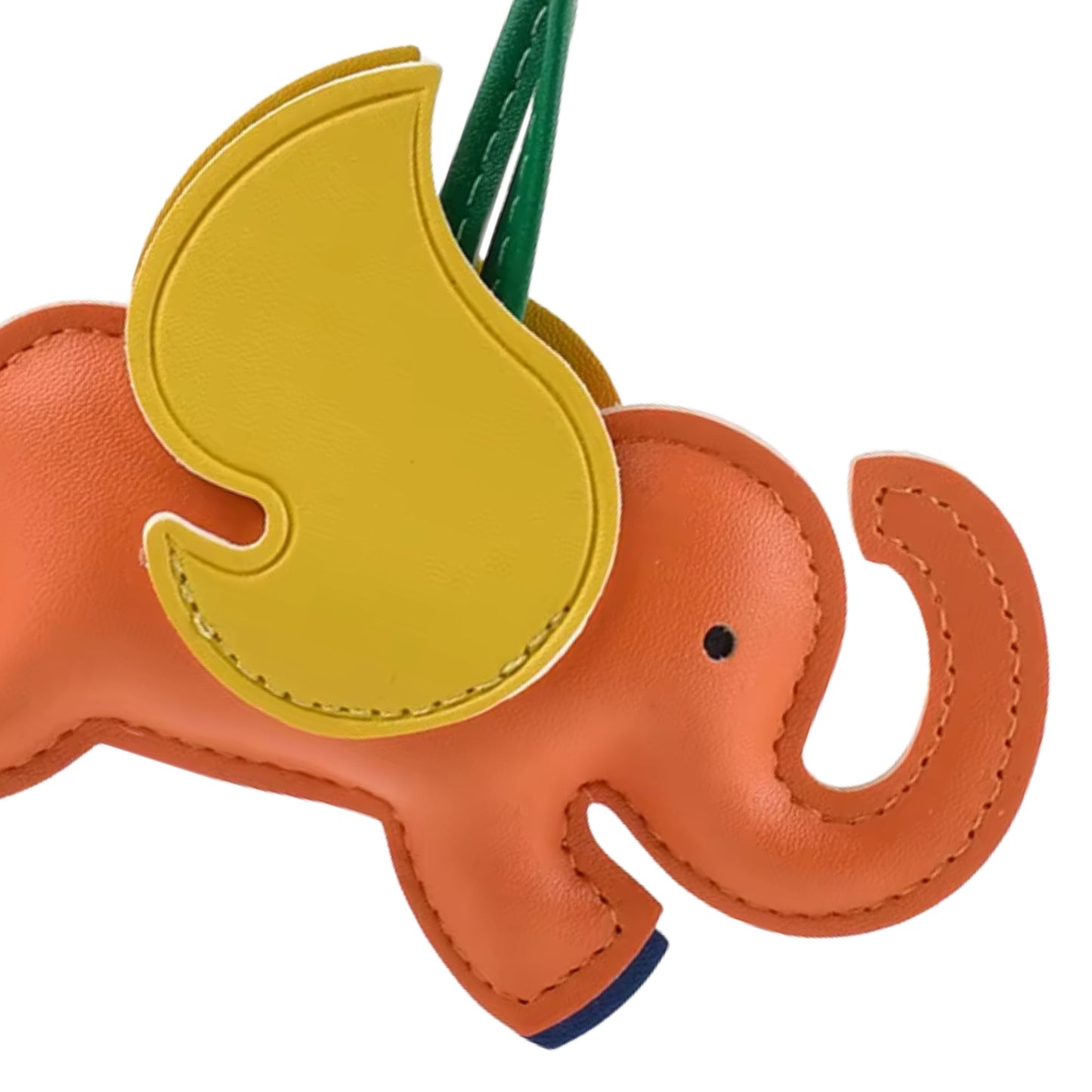 Elefanten-Charm mit Flügeln aus Kunstleder