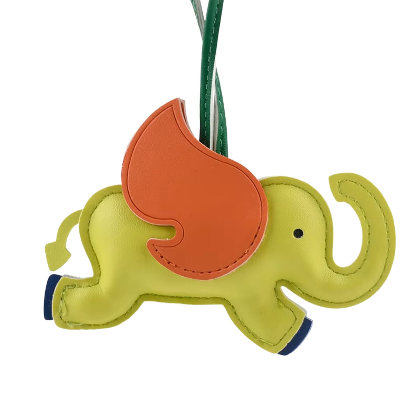 Elefanten-Charm mit Flügeln aus Kunstleder