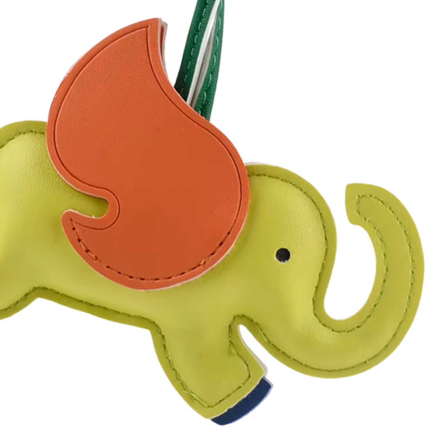Elefanten-Charm mit Flügeln aus Kunstleder