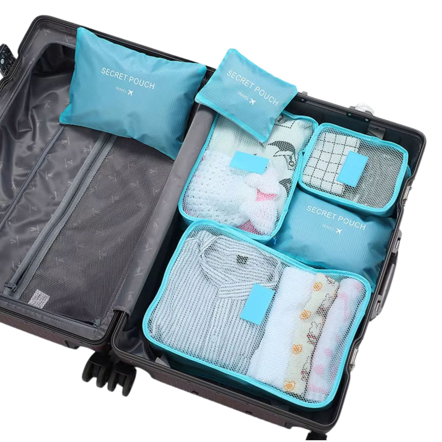 Reise Packwürfel Set – 6-teilig & wasserdicht