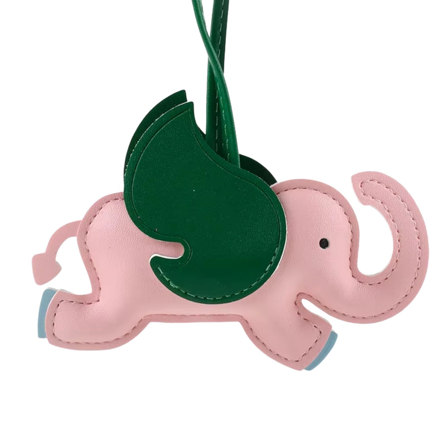Elefanten-Charm mit Flügeln aus Kunstleder