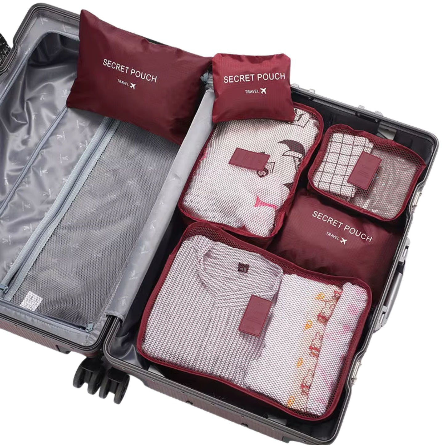 Reise Packwürfel Set – 6-teilig & wasserdicht