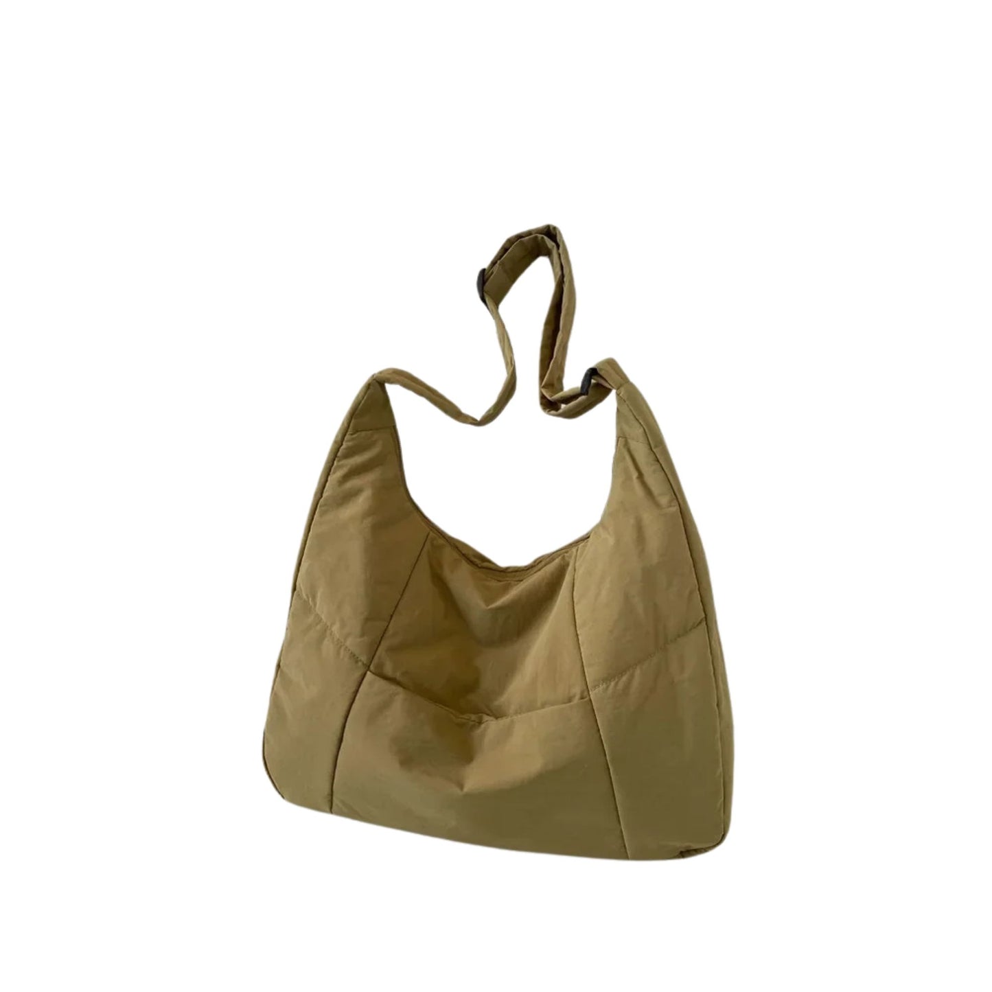 Puffy Slouch Schultertasche mit Reißverschluss