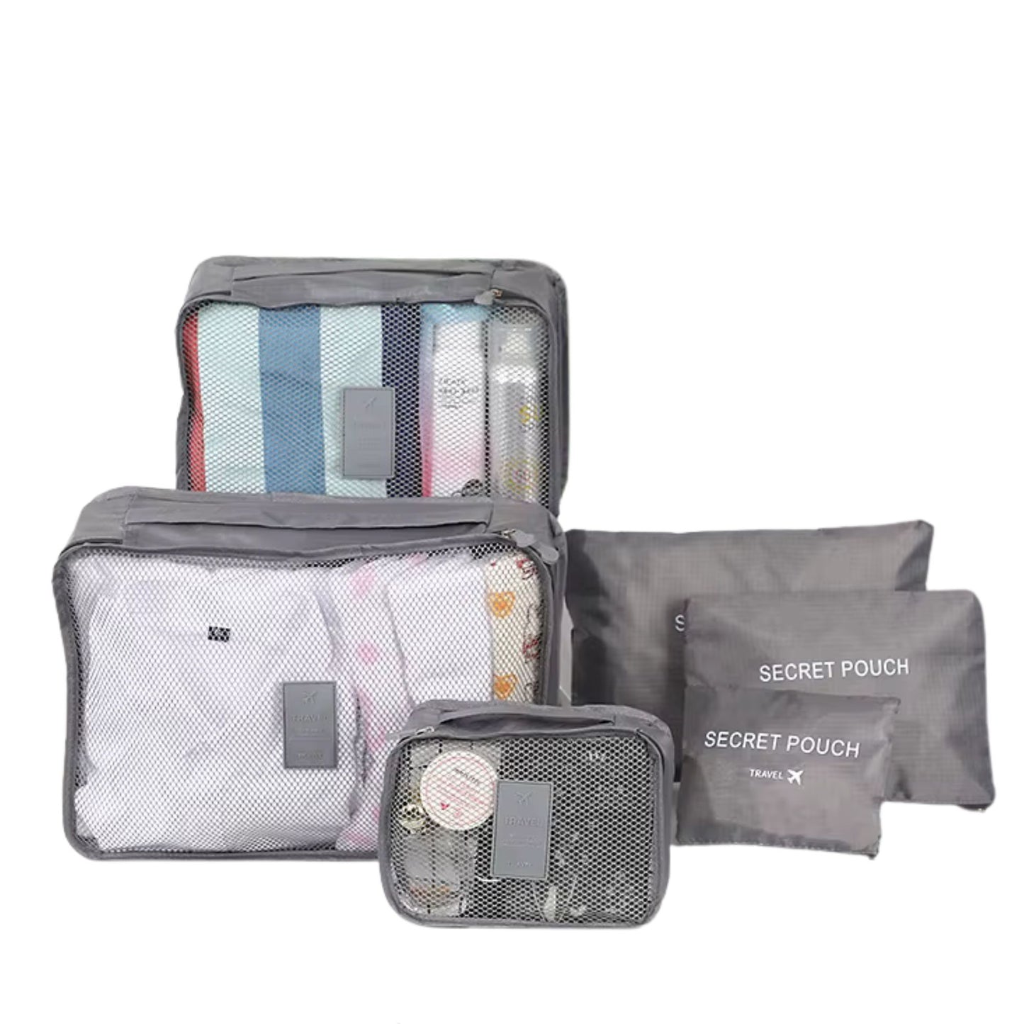 Reise Packwürfel Set – 6-teilig & wasserdicht