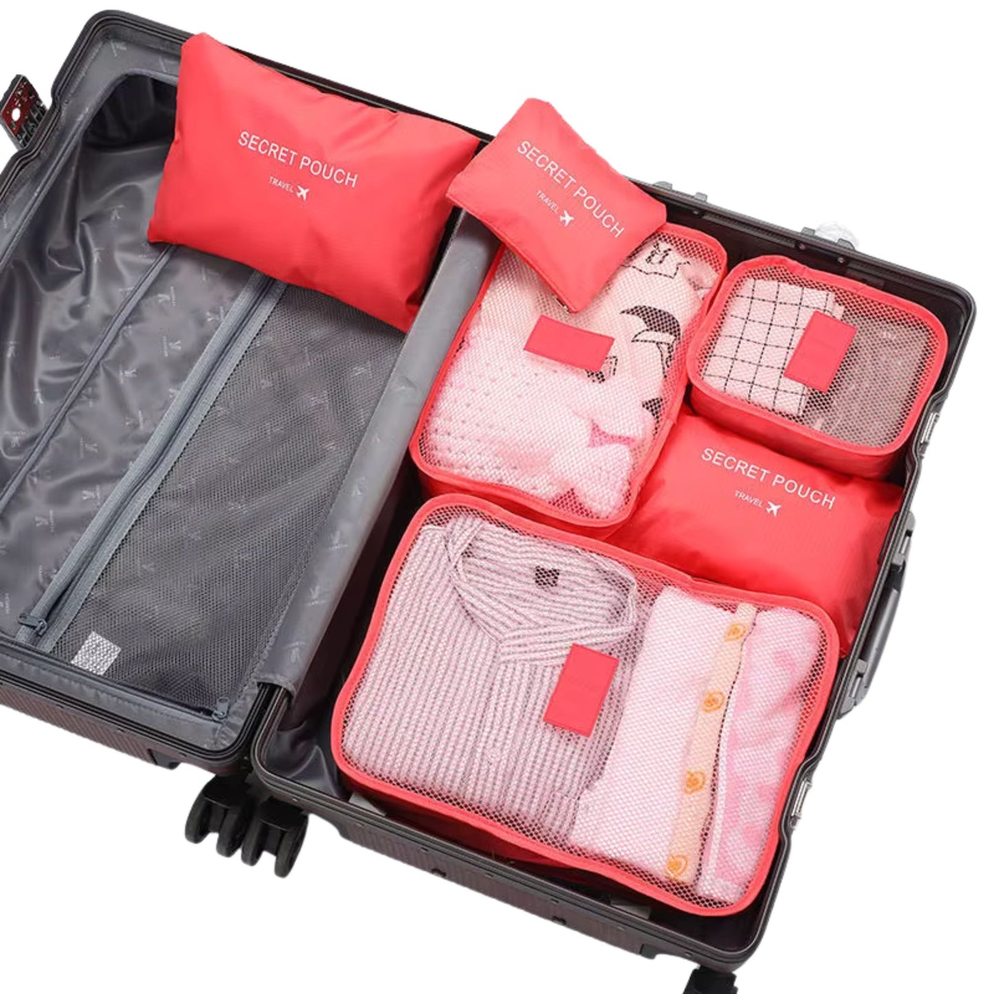 Reise Packwürfel Set – 6-teilig & wasserdicht