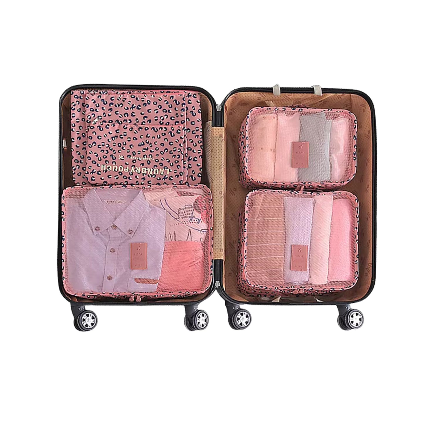 Gepäck Organizer Set 6-teilig – wasserdicht & platzsparend