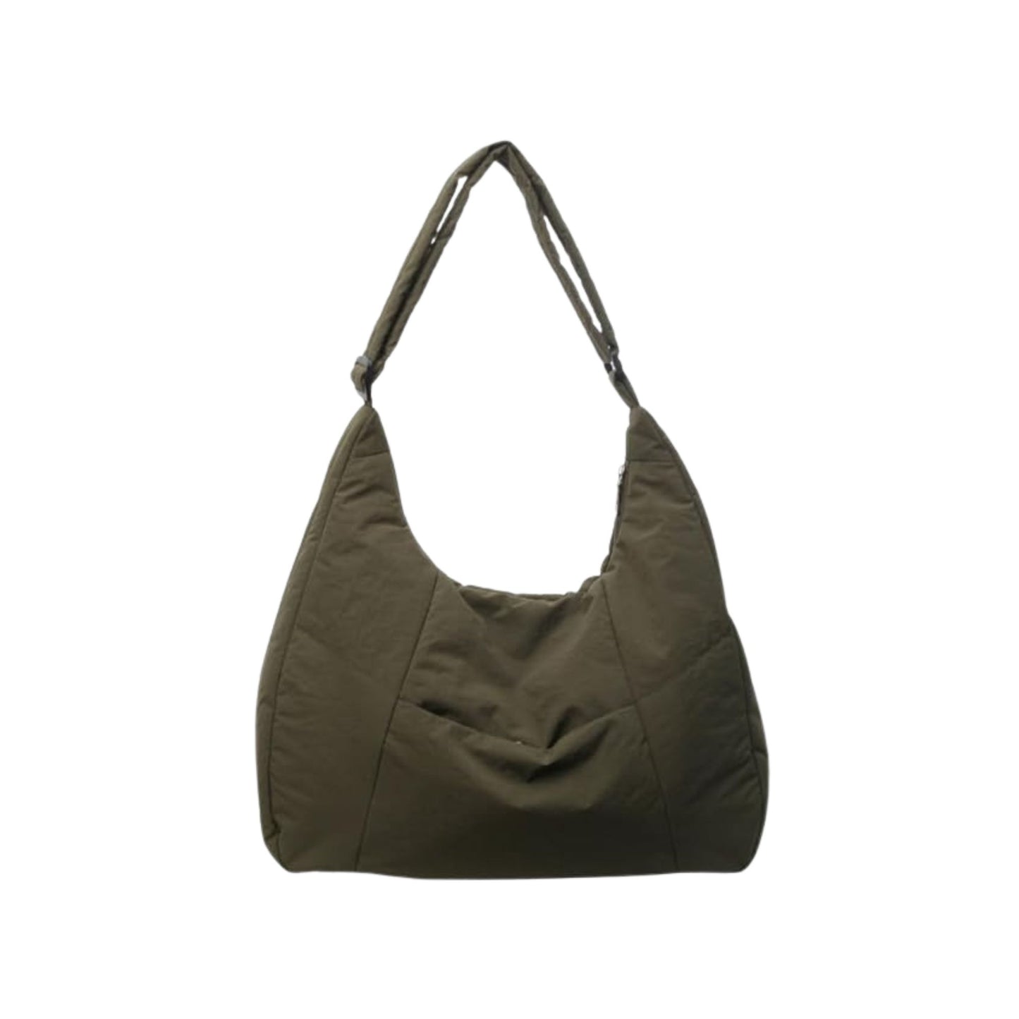 Puffy Slouch Schultertasche mit Reißverschluss