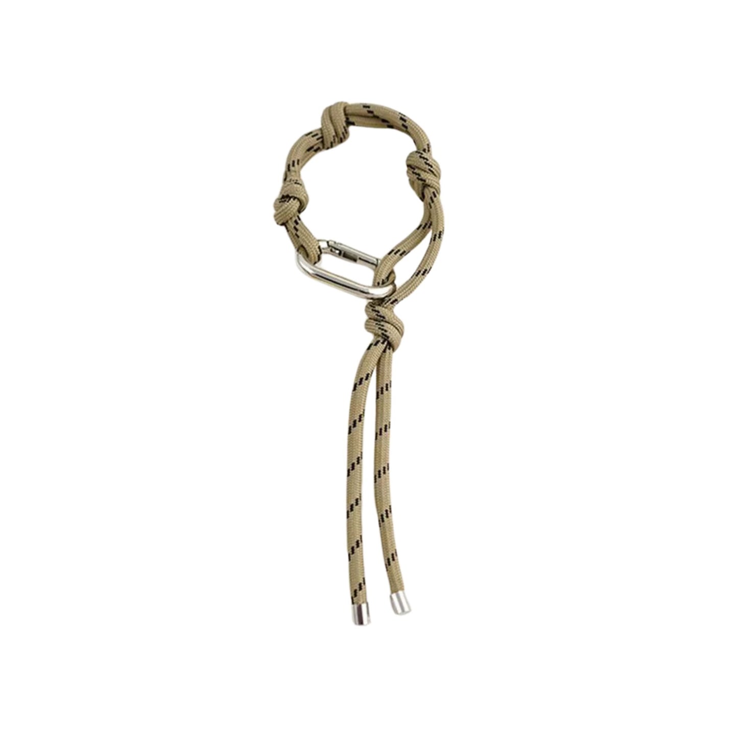 Seil-Schlüsselanhänger mit Knoten & Karabiner