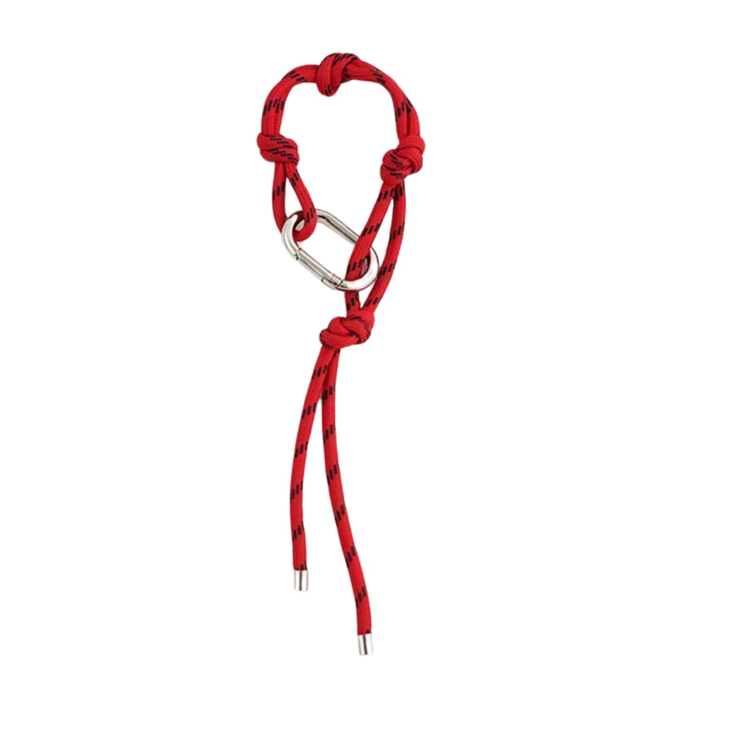 Seil-Schlüsselanhänger mit Knoten & Karabiner