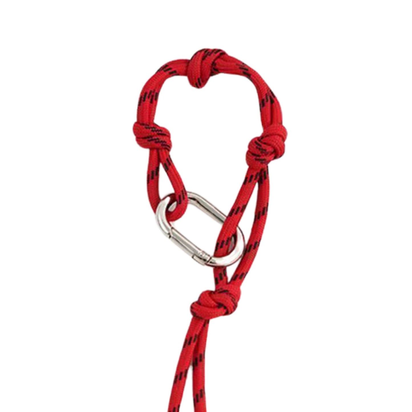 Seil-Schlüsselanhänger mit Knoten & Karabiner