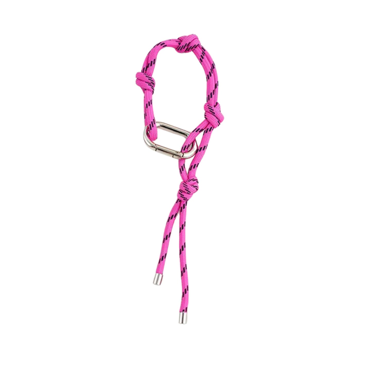 Seil-Schlüsselanhänger mit Knoten & Karabiner