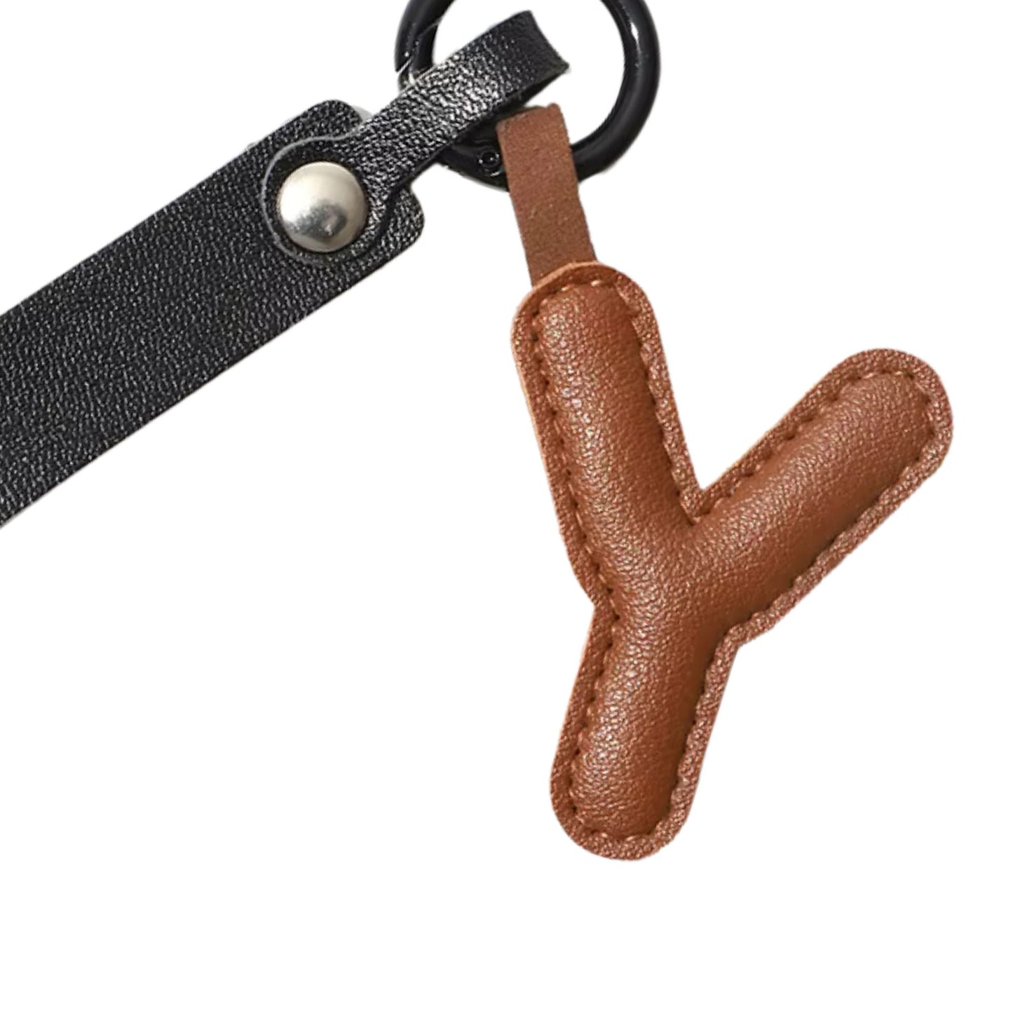 Buchstaben-Schlüsselanhänger aus Kunstleder