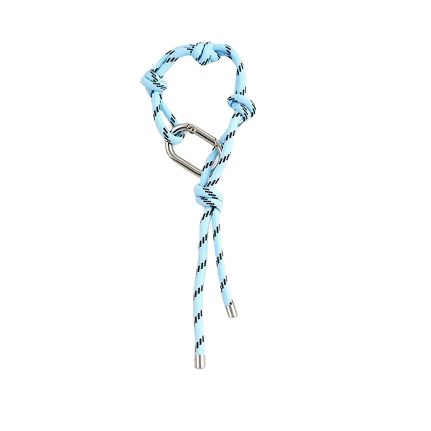 Seil-Schlüsselanhänger mit Knoten & Karabiner