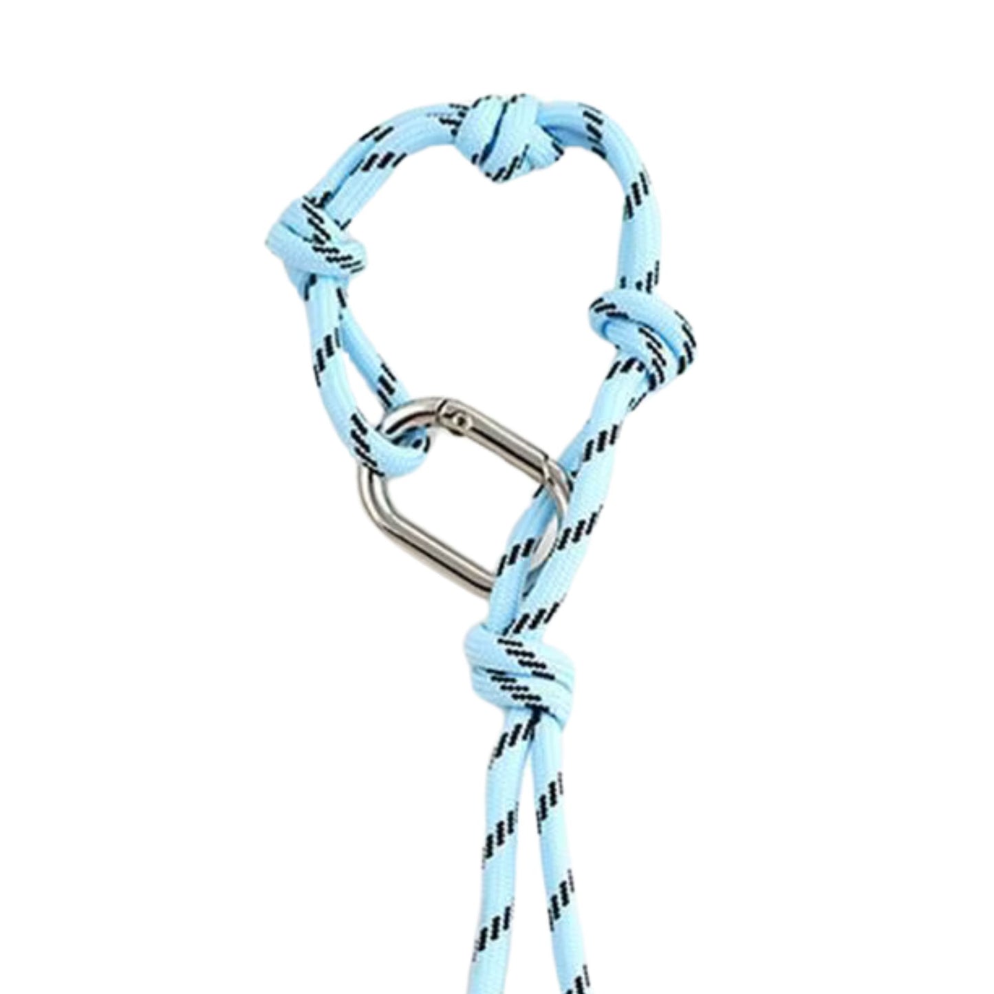 Seil-Schlüsselanhänger mit Knoten & Karabiner